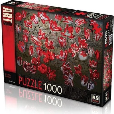 KS Games Авторски пъзел от 1000 части - Червените лалета (68x48)