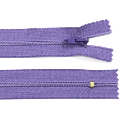 Spirálový zip no.3 nerozepínací 25cm - více barev color: 571 fialová