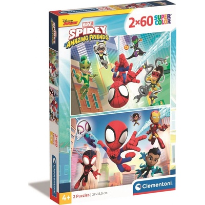 CLEMENTONI Spidey a jeho úžasní přátelé 2x60 dílků