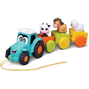 Bburago Трактор за дърпане Bburago Junior с ремаркета и животни