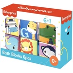 Mattel Бебешки игрален комплект Fisher Price - Кубчета за баня, 6 броя (F2208)