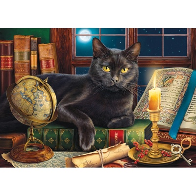 Sunsout Black Cat by Candlelight 500 dielov