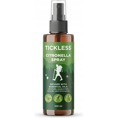 Tickless Outdoor Citronella spray proti komárům a klíšťatům 100 ml