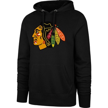 47 Brand Mikina Chicago Blackhawks Imprint ’47 BURNSIDE Hood