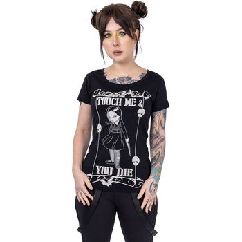 Image 1 of HEARTLESS дамска тениска heartless - touch me you diЕ - ЧЕРЕН - poi1244