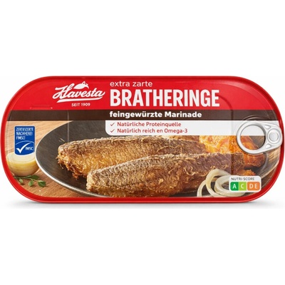 Hawesta smažené sleďové filety v jemně kořeněné marinádě 500 g