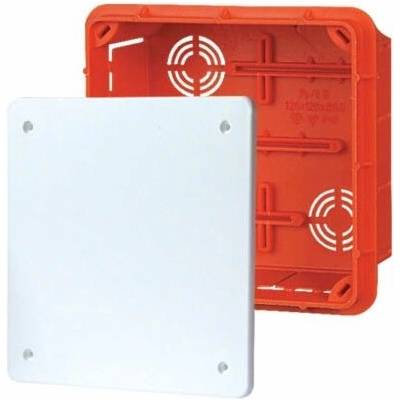 Elektro-Plast Krabice pod omítku PP/T5 130x130x70mm oranžová - 11,5