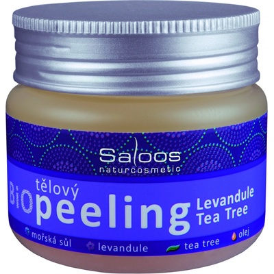 Saloos Bio tělový peeling Levandule Tea Tree 140 ml