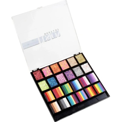 Paleta barev a třpytek Fusion ONE STROKE & GLITTER RAINBOW PARTY