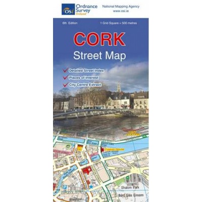 Cork Street Map Ordnance Survey IrelandSheet map folded
