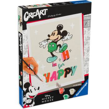 Ravensburger Комплект за рисуване по номера Ravensburger CreArt - H is for Happy (20129)