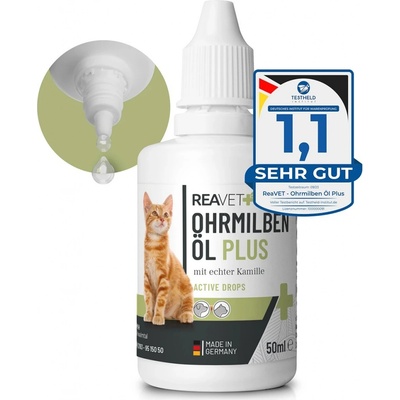 Reavet Ušní olej na roztoče Plus 50 ml – Zboží Dáma Reavet Ušní olej na roztoče Plus 50 ml – Zboží Dáma