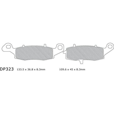 Destičky brzdové DP323-SDP DP Brakes - směs SDP Sport HH+ DP323-SDP