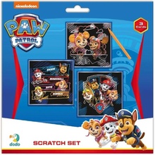 Škrabací obrázek 3ks barevný Tlapková patrola Paw Patrol 20x20cm