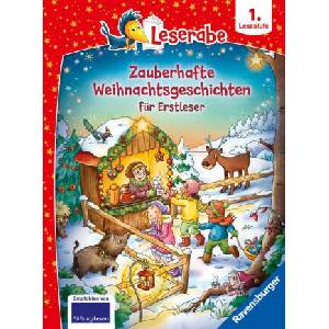 Zauberhafte Weihnachtsgeschichten für Erstleser - lesen lernen mit dem Leseraben - Erstlesebuch - Kinderbuch ab 6 Jahren - Lesen lernen 1. Klasse Jung | Martin Lenz, Anja Kiel, M? riam Ben-Arab, Meike Teichmann, Elke Broska (ISBN: 9783473463619)
