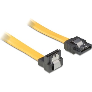 Delock 82482 SATA жълт надолу/пряк съединител (с метална плоча) 70 cm свързващ кабел (82482)