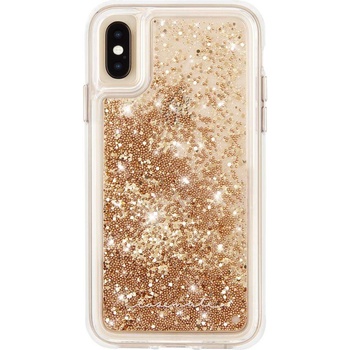 Case-Mate Waterfall Glow Case - дизайнерски кейс с висока защита за Apple iPhone XS Max (златист)