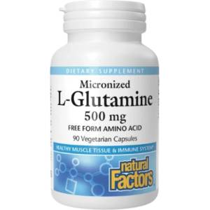 Natural Factors L-Glutamine 500 mg [90 капсули]