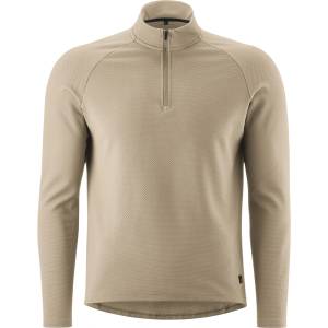 Gonso Мъжка фланелка с дълъг ръкав за колоездене Gonso Essential Jersey Longsleeve Therm Cycling jersey - Jonesboro Cream - размер 3XL (056-3785-0315)