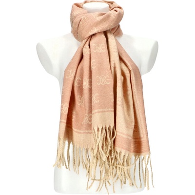 Cashmere dámsky ružový teplý dlhý zimný šál