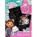 Umelecký set Vyškrabávač Škrabky Dotykové Pero Mačací domček Gabi