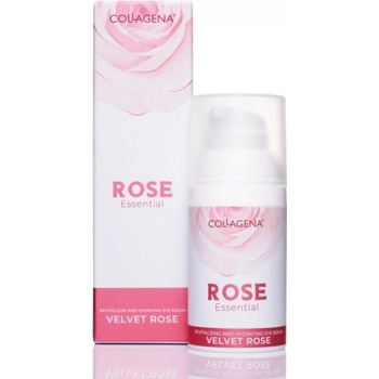 Collagena VELVET ROSE околоочен серум с розово масло и колагенови пептиди, Rose Essential, 30 ml