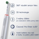 Elektrické zubní kartáčky Oral-B Pro 3 3500 Sensitive Clean White