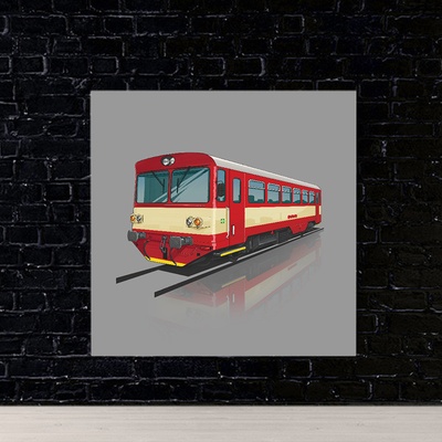 IMPAR Obraz 810 červená (Rozměr obrazu: 70x70)