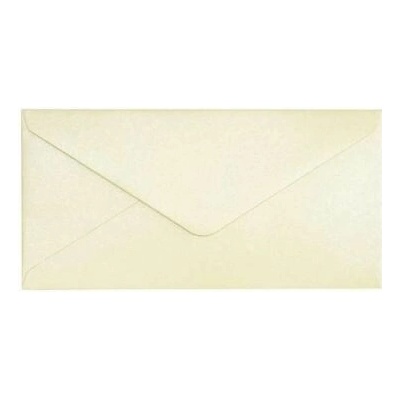 Ozdobné obálky Pearl - 8x16 cm, 150 g/m2, perleťové, slonová kost, 10 ks