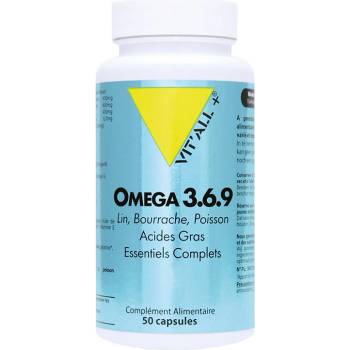 Vit’All+® Oмега 3-6-9 (от рибено, ленено и пореч масло) 50 капсули | Vit’All+® (660771 (AGECOMP) VP)