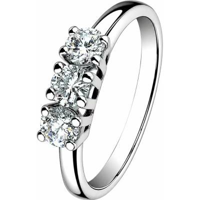 Zlaton Prsten bílé zlato s diamantem 000183010230