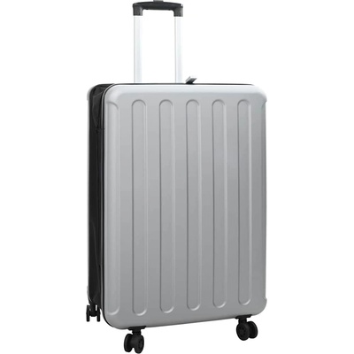 vidaXL Куфар с заключване Сребрист 50 x 30 x 76 см ABS пластмаса (42006236)