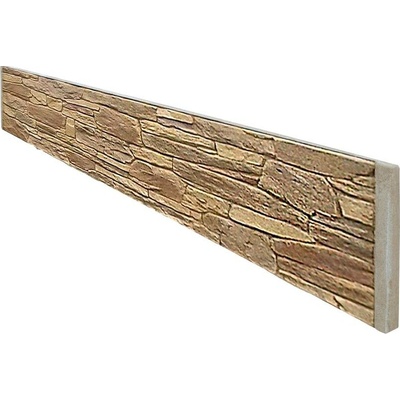 DITON Plotový systém QUICK WALL STONE Velikost: 207 x 7 x 40, Varianta: Quick wall stone - plotová výplň oboustranná hnědý mix, Povrch: natur, reliéfní