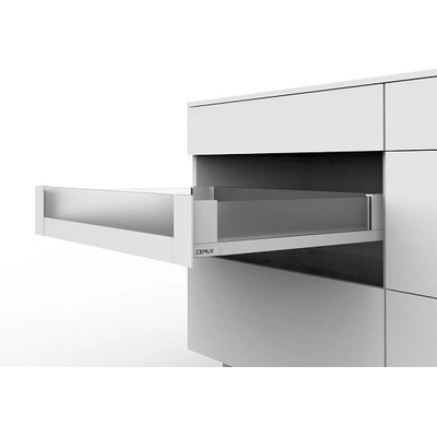 Cemux H Box SLIM vnitřní skleněné bočnice bílé H84/500 mm čelní sklo H54