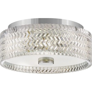 Elstead Lighting Hinkley HK-ELLE-F-S-CM - Плафон 2xE27/60W/230V Ø 30, 5 cm хром (ED0813)