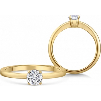 Sofia Diamonds zlatý zásnubný prsteň s diamantom BDRB90348YG