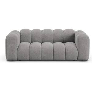 Micadoni Сив шенилов диван 200 cm Lupine - Micadoni (MIC_2S_214_F1_LUPINE6)