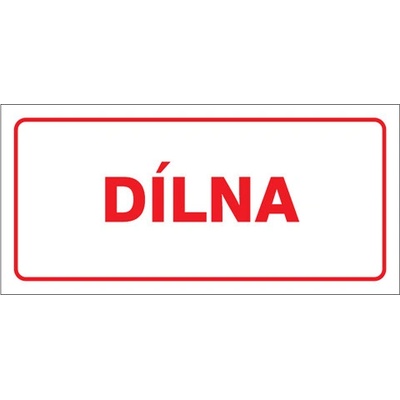Značka Dílna, samolepicí fólie, 100 × 210 mm BZ FT670