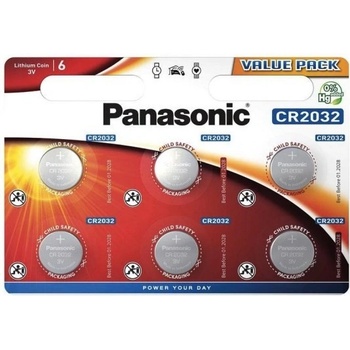 PANASONIC CR-2032EL/6BP 6ks 330096