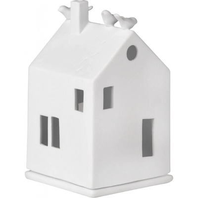 räder Porcelánový svícen Birdhouse, bílá barva, porcelán
