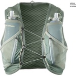 Salomon Раница за трейл бягане Salomon Active Skin 12 Set Trail running backpack - Laurel Wreath / Lily Pad / Aloe Wash - размер XL (502-8384-0215)