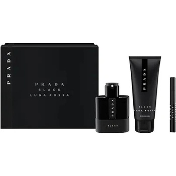 Prada Luna Rossa Black EDP 100 ml + EDP 10 ml + sprchový gél 100 ml darčeková sada