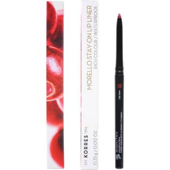 KORRES Водоустойчив механичен молив за устни , Korres ? orello Stay On Lip Liner 03 Wine Red