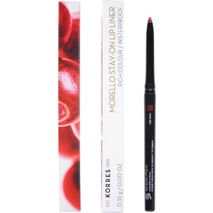 KORRES Водоустойчив механичен молив за устни , Korres ? orello Stay On Lip Liner 03 Wine Red