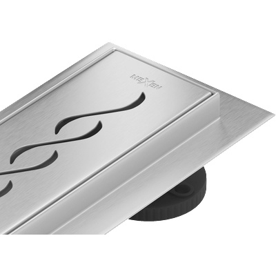 Mexen Flat 360° M18 ротационен линеен сифон 90 см, inox - 1023090-40 (1023090-40)