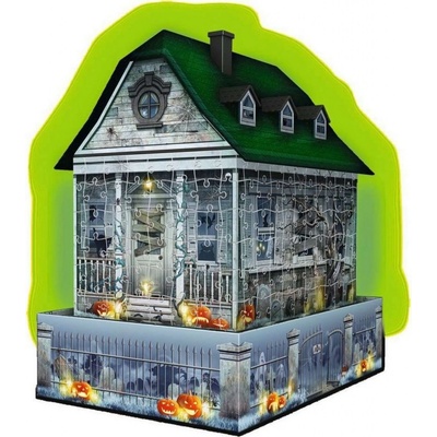 Ravensburger 3D puzzle svítící Strašidelný dům 216 ks