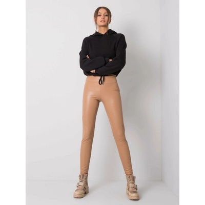Leggings-RV-LG-6007.11-dark beige oranžová RUE PARIS 2016102755357