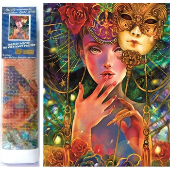 Norimpex - Puzzle Diamant painting: Carneval mask 30x40cm - 1 - 39 piese