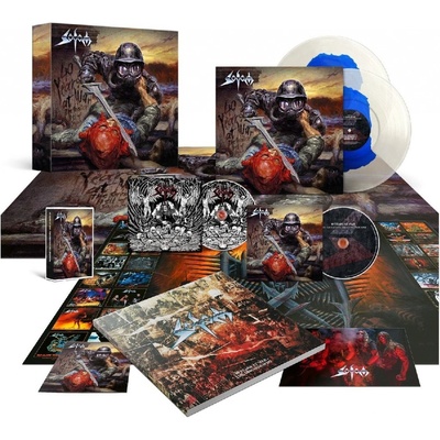 Sodom: 40 Years At War – The Greatest Hell Of Sodom BOX - Coloured Blue in Crystal LP