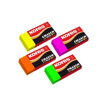 Neon pryž Kores KE30 měkká barevný mix, 350621
